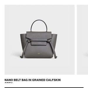 Celine Nano Belt Bag-Grey